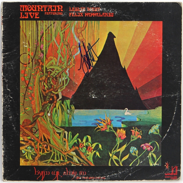 Mountain Leslie West Signed "Mountain Live, The Road Goes Ever On" Album