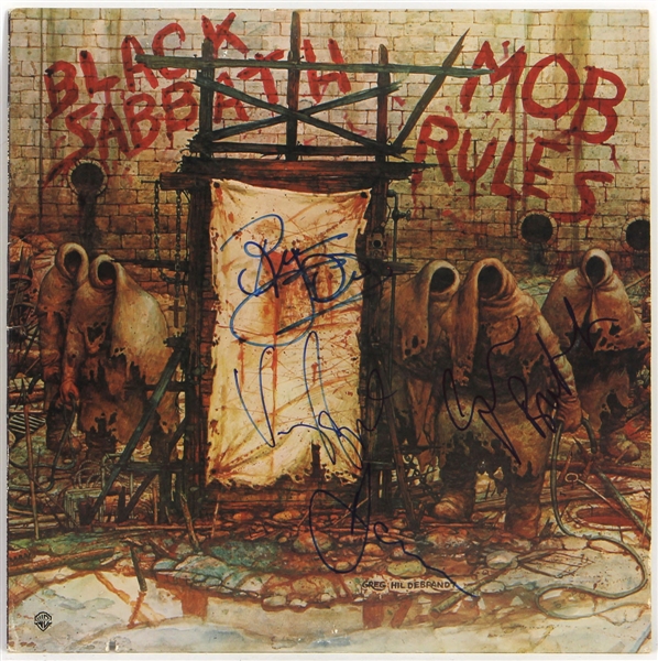 Black Sabbath Band Signed “Mob Rules” Album