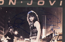 Bon Jovi Band Signed “Bon Jovi” Album REAL
