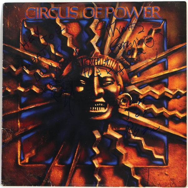 Circus Of Power Band Signed "Circus Of Power" Album