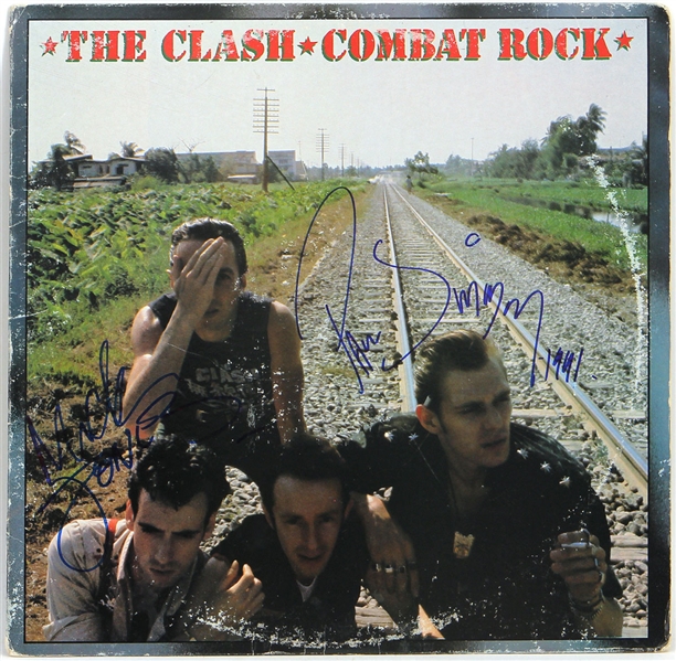 The Clash Signed "Combat Rock" Album