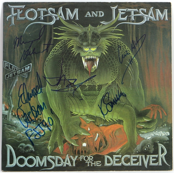 Flotsam And Jetsam Signed "Doomsday For The Deceiver" Album