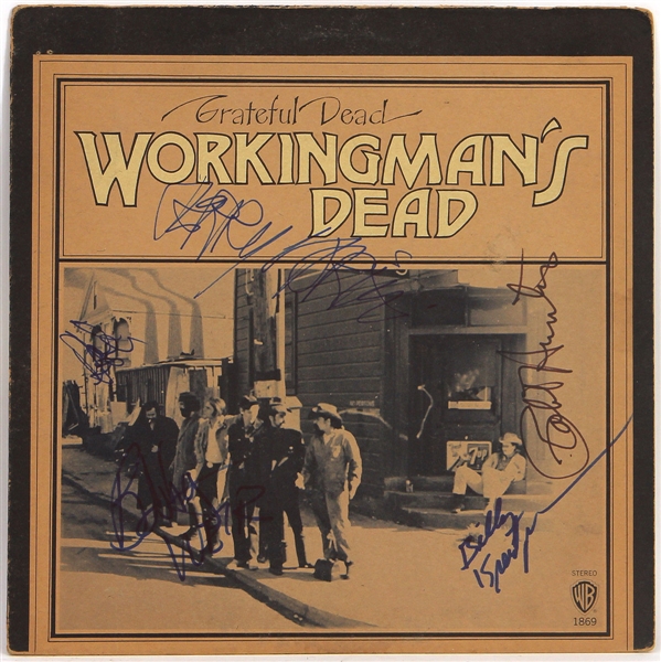 Grateful Dead Band Signed “Workingman’s Dead” Album JSA & REAL
