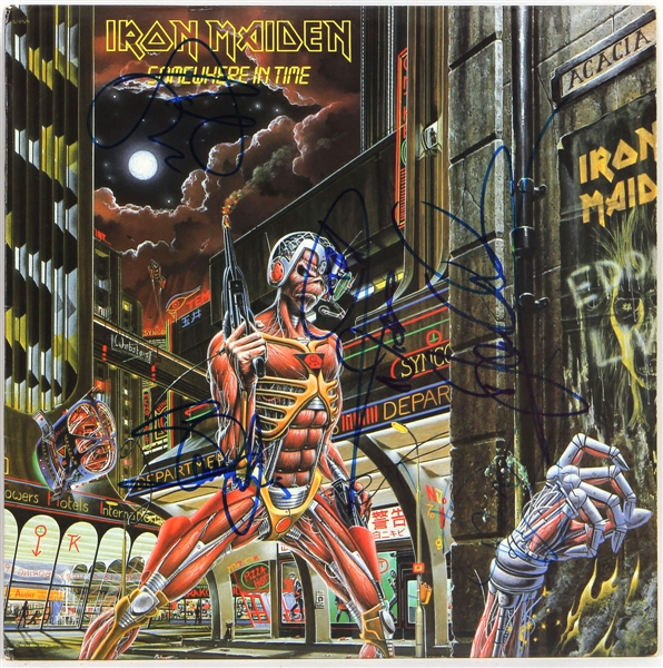 Iron Maiden Signed "Somewhere In Time" Album