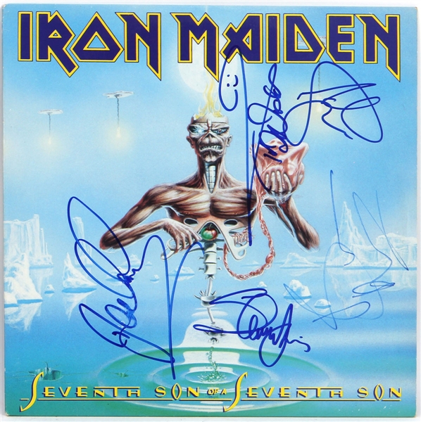Iron Maiden Signed "Seventh Son Of A Seventh Son" Album
