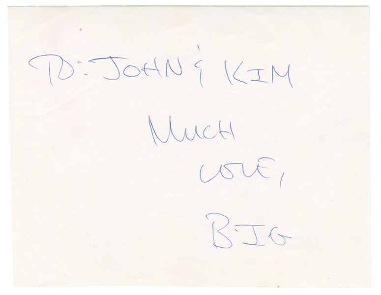 Notorious B.I.G. Oversized Autograph JSA