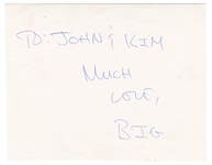 Notorious B.I.G. Oversized Autograph JSA