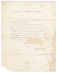 Marilyn Monroe Original Typed Korean War Letter to U.S. Troops