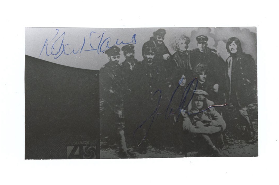 Led Zeppelin John Bonham & Robert Plant Signed “Led Zeppelin II” Promotional Photograph JSA