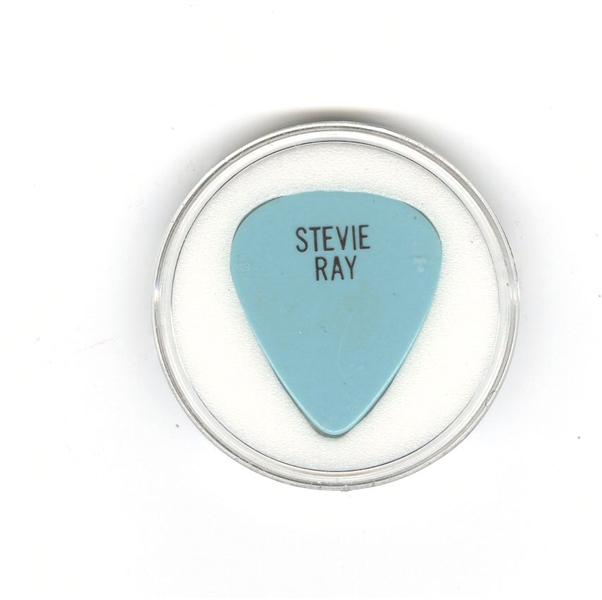 Stevie Ray Vaughan Circa 1981 Stage Used First Ever Custom Guitar Pick