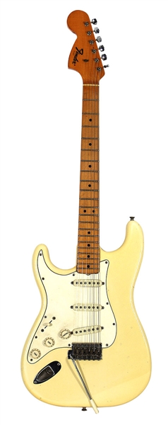 Jimi Hendrix Owned & Played 1969 Left-Handed White Fender Stratocaster Guitar