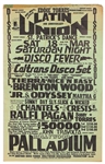 Ralfi Pagan Extremely Rare Original Cardboard Concert Poster Circa 1970s