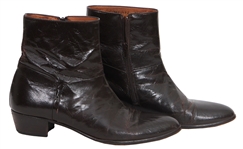 James Brown Owned and Stage Worn Brown Leather Boots