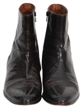 James Brown Owned and Stage Worn Brown Leather Boots