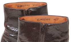 James Brown Owned and Stage Worn Brown Leather Boots