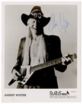 Johnny Winter Signed Photograph REAL