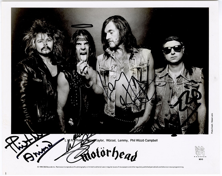 Motorhead Band Signed Photograph REAL