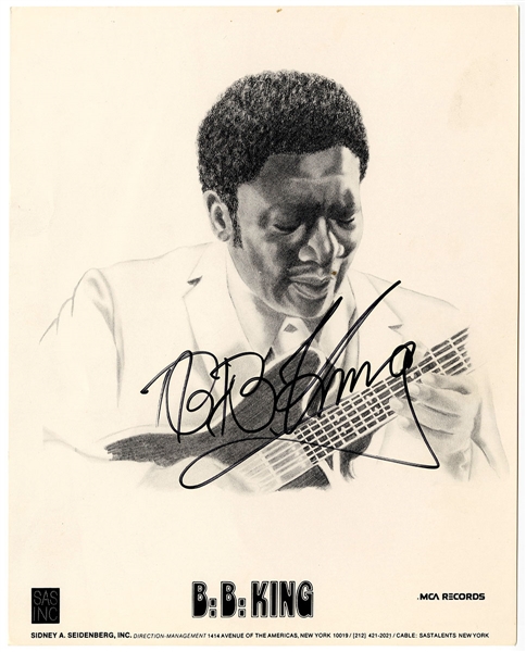 B.B. King Signed Photograph REAL