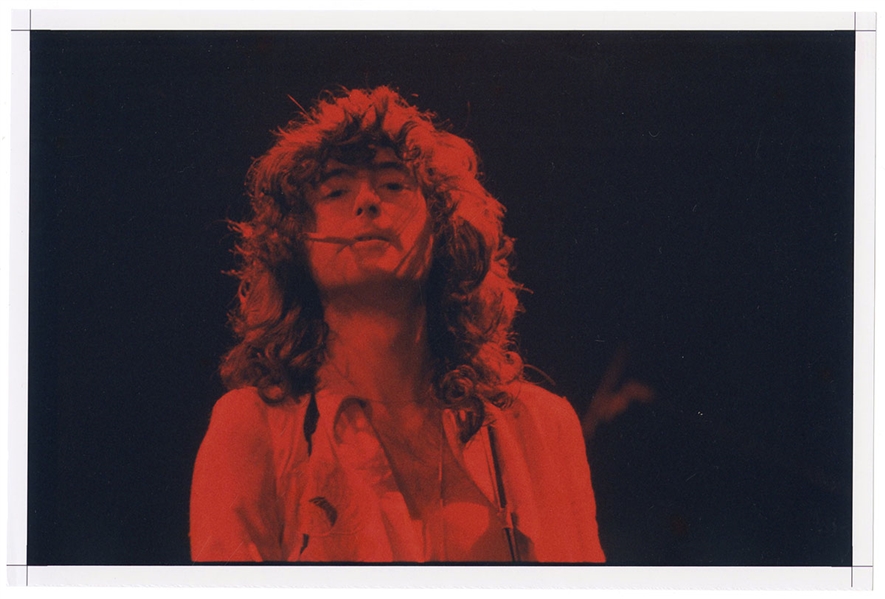 Led Zeppelin Jimmy Page Original Concert Photograph