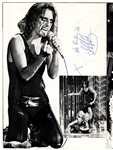 Alice Cooper Signed “Welcome to My Nightmare” Music Video Used Death Mask and Signed Program