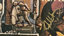 Van Halen Band Signed “Fair Warning” Album REAL