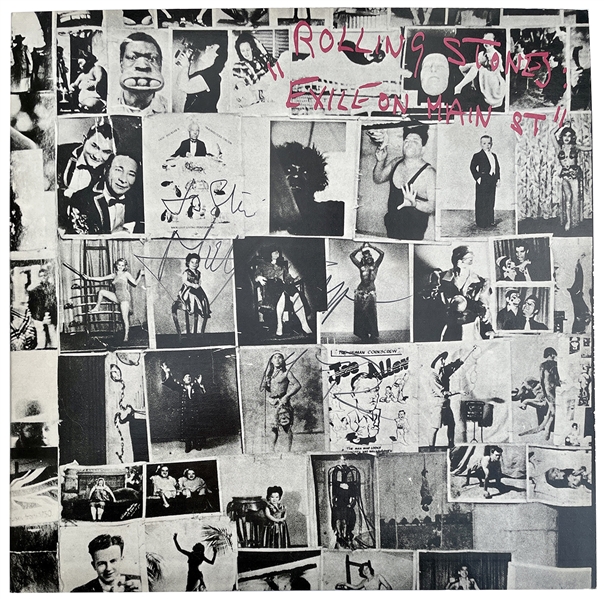 The Rolling Stones Mick Jagger Signed “Exile on Main Street” Album REAL