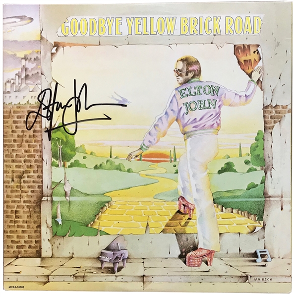 Elton John Signed “Goodbye Yellow Brick Road” Album REAL