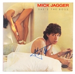 Mick Jagger Signed “She’s the Boss” Album JSA