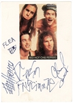 Red Hot Chili Peppers Vintage Signed Cut JSA