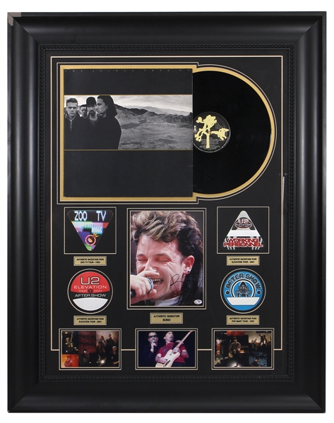 Bono Signed Oversized U2 Concert Display