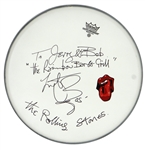 The Rolling Stones Charlie Watts Stage Used & Signed Drumhead to Rainbow Grill