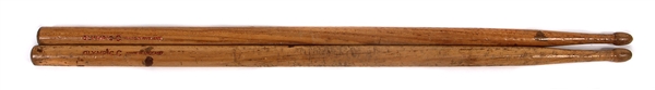 The Who Collection of Keith Moon Stage Used Drumsticks, Keith Moon Signed Plate, Concert Ticket and Pete Townshend’s Guitar Lead Cable November 2nd, 1973