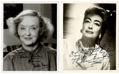 Lot of Bette Davis and Joan Crawford Signed Photographs
