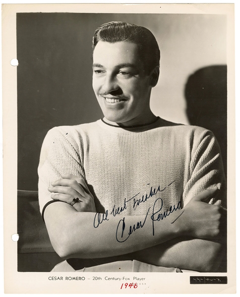 Cesar Romero Signed Photograph