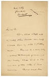 H.G. Wells Handwritten and Signed Letter