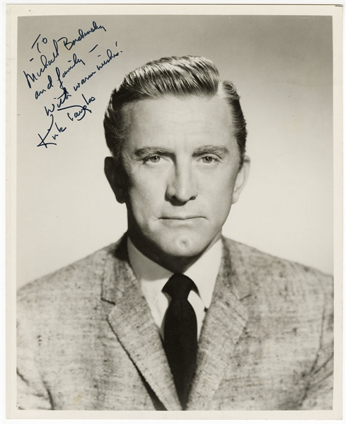 Kirk Douglas Signed and Inscribed Photograph