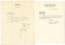 Vintage Signed Letters of Poet & Media Celebrities (5)