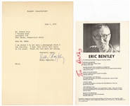 Lot of Paddy Chayefsky and Eric Bentley Signatured Items