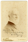 Charles Lewis Tiffany Tiffany & Co. Signed Cabinet Photograph