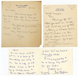 Lot of 3 Faith Baldwin Handwritten and Signed Letters