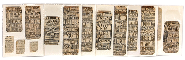 Collection of 1950s RocknRoll Newspaper Advertisements