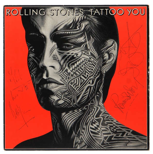 The Rolling Stones Band Signed “Tattoo You” Album REAL & JSA