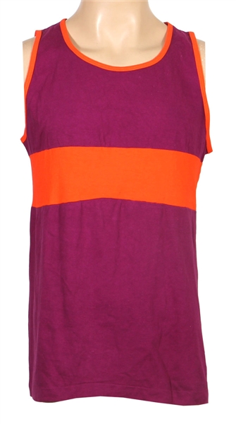 Mick Jagger Owned & Worn Purple and Orange Tank Top