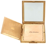 Betty Grable Owned & Used Betty Engraved Gold-Tone Compact