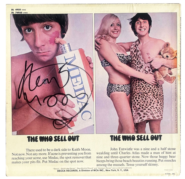 The Who Keith Moon Signed “The Who Sell Out” Album