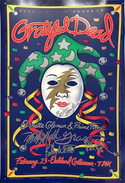 Grateful Dead Signed Concert Poster