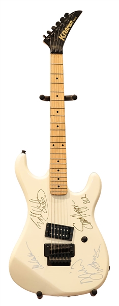 Van Halen Band Signed Kramer Guitar JSA