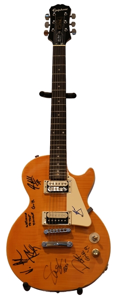 Guns N’ Roses Band Signed Epiphone Guitar JSA