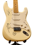 Rush Band Signed Stratocaster Guitar JSA