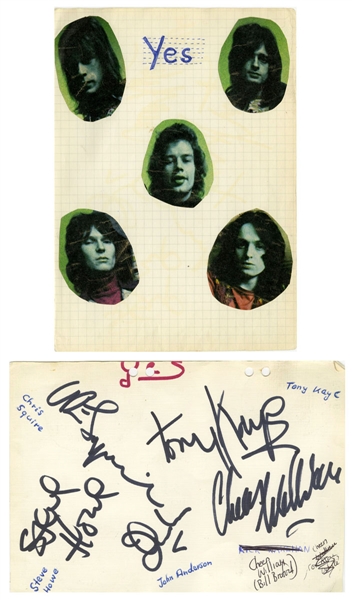 YES Early 1967s Autographs